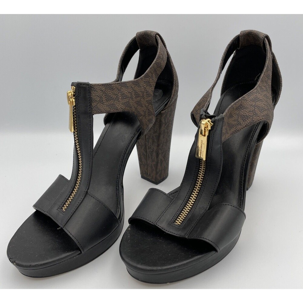 Michael Kors Women's Berkley T-Strap Platform Sandals (PV23G) Size: US 10